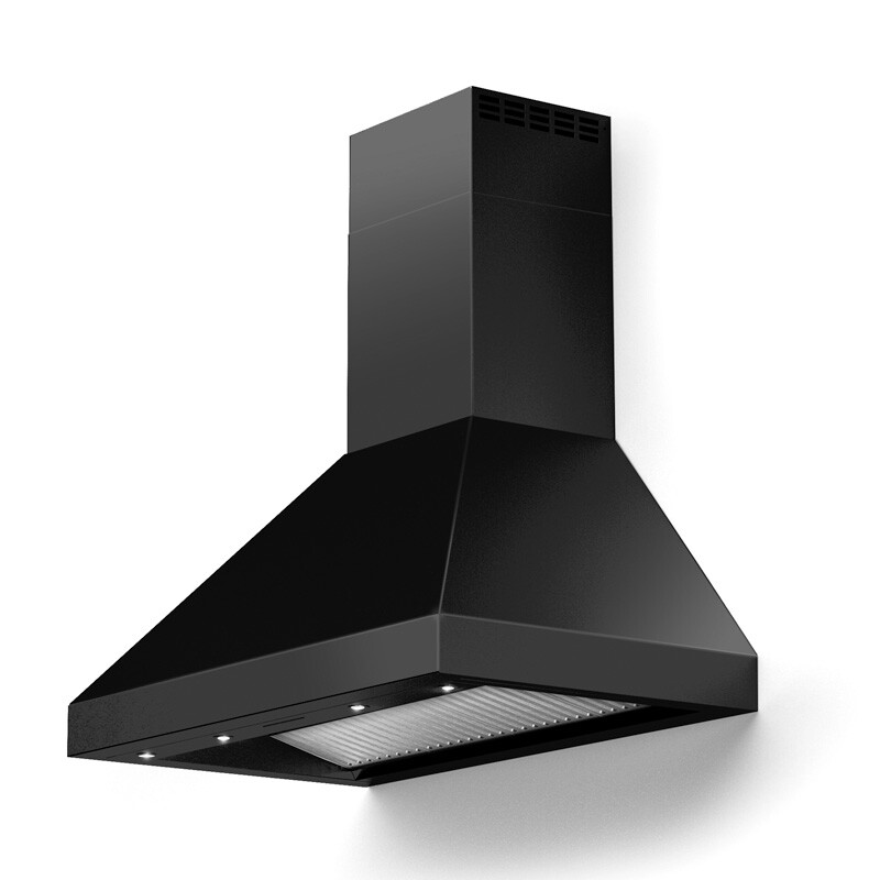 36" Designer Chimney Wall Hood- 600 CFM - 4 Speeds VECHW36GGB