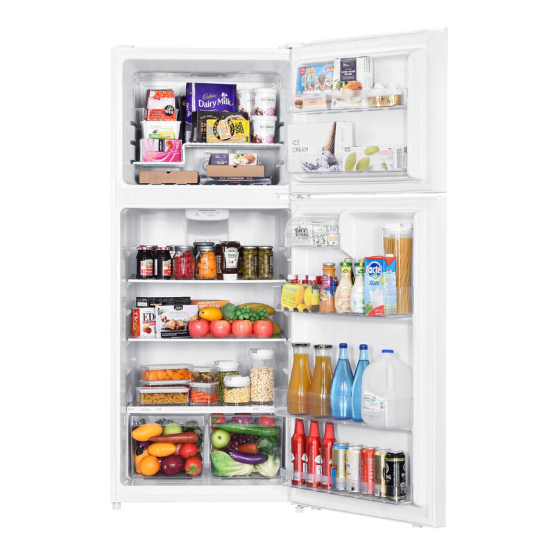 28 inch Top Freezer Refrigerator with 17.6 cu. ft. Total Capacity, Reversible Doors, Recessed Handle, Energy Star VEFTF2817RWH