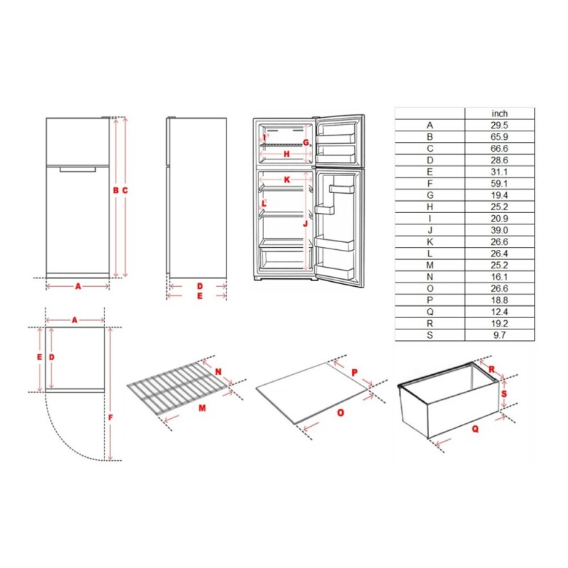 30 inch Top Freezer Refrigerator with 21 cu. ft. Total Capacity, Reversible Doors, Recessed Handle, Energy Star VEFTF3021RSL
