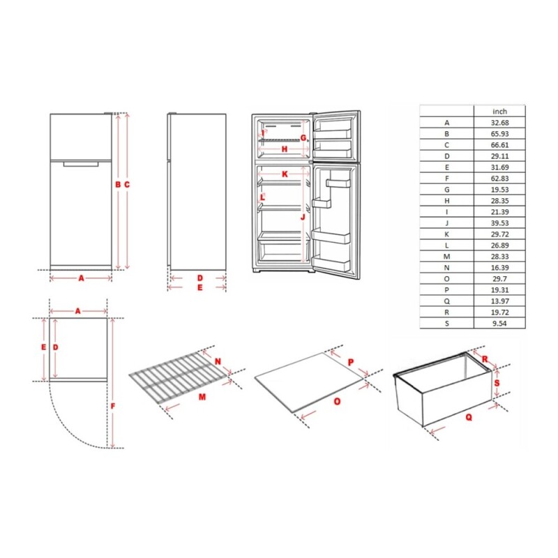 33 inch Top Freezer Refrigerator with 24 cu. ft. Total Capacity, Reversible Doors, Recessed Handle, Energy Star VEFTF3324RSL