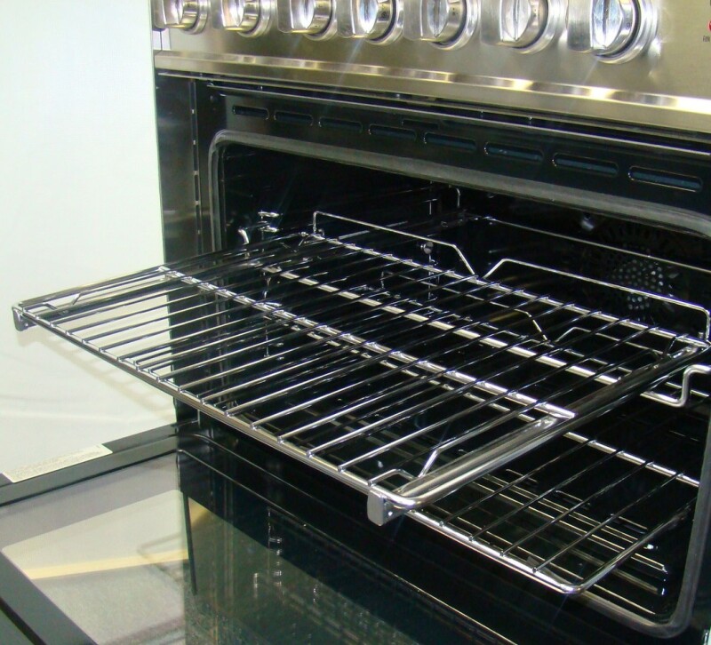 Easy Glide Rolling Rack: Double Oven Range – Large Oven Only (1 Rack) VEGLIDE36D