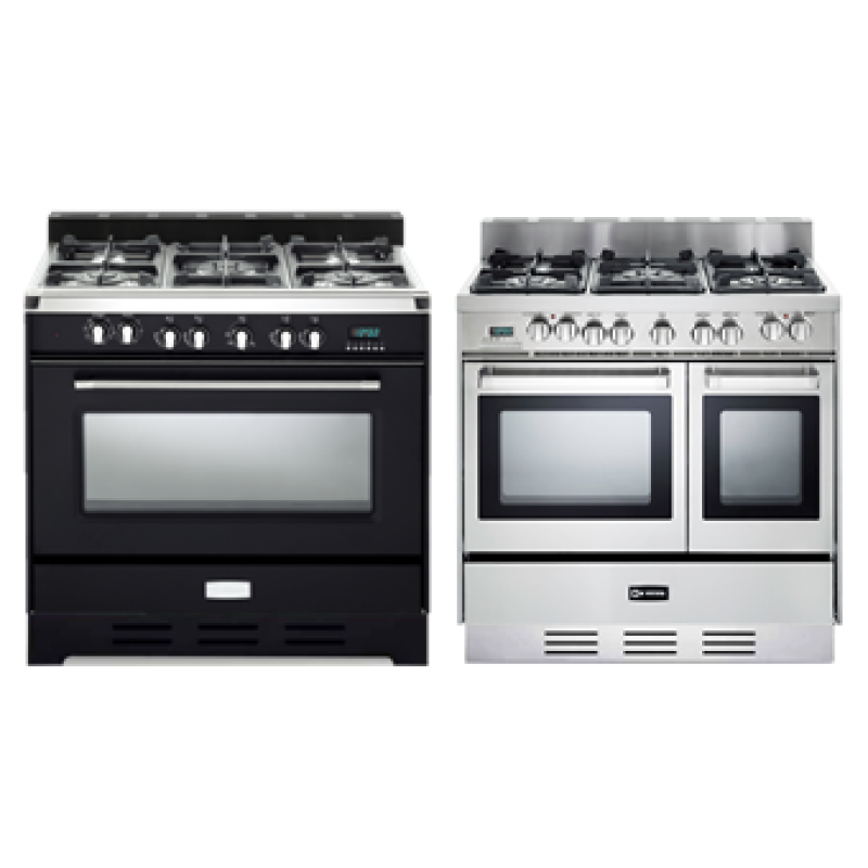 Color Knob Set for Designer Single Oven Gas Range VEKNDGGSBLK