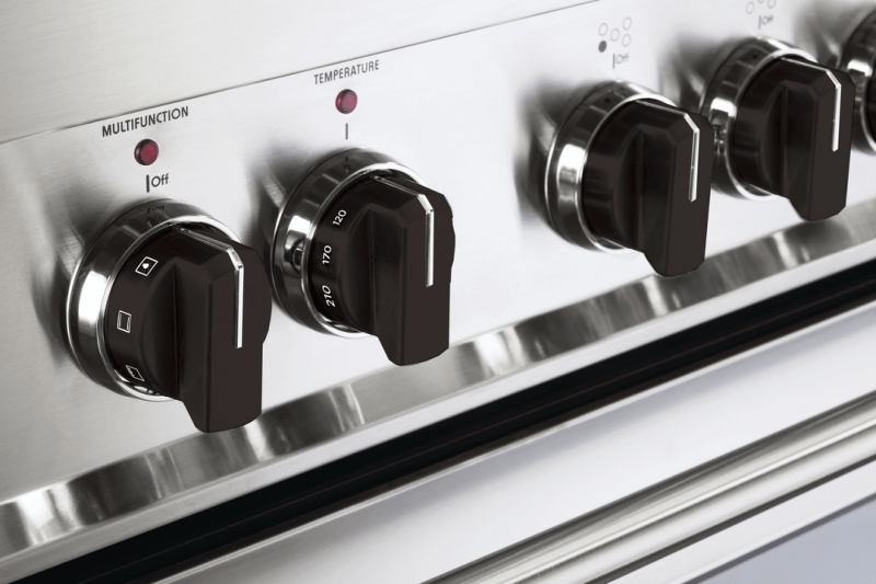 Color Knob Set for Designer Single Oven Gas Range VEKNDGGSBLK