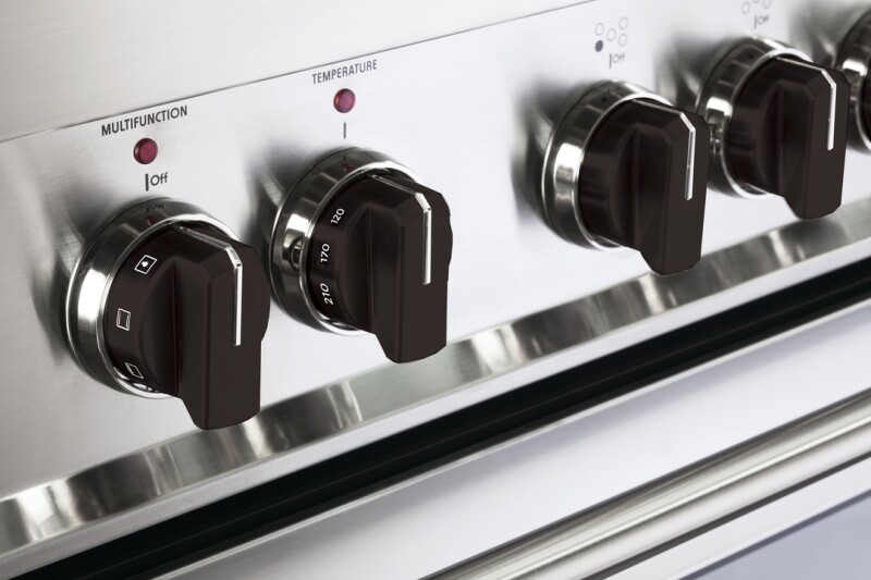 Color Knob Set for Designer Single Oven Induction Range VEKNDIESBLK