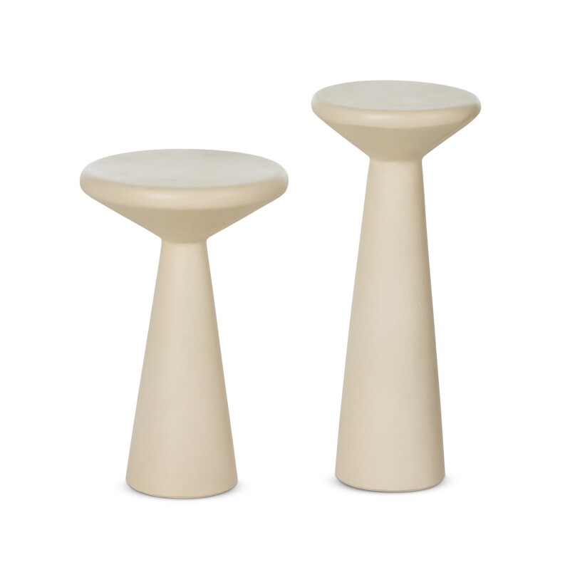 Ravine Concrete Accent Tables, Set Of 2 - VEVR-033A VEVR033A