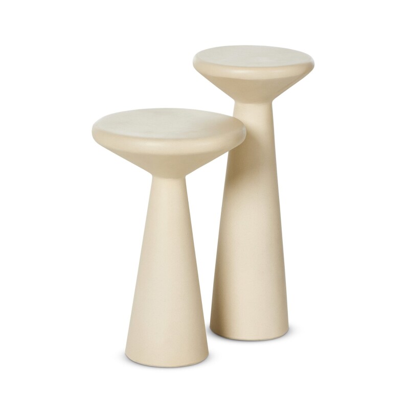 Ravine Concrete Accent Tables, Set Of 2 - VEVR-033A VEVR033A