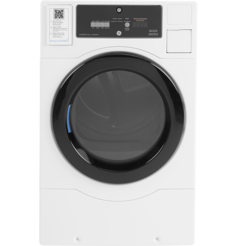 Commercial 7.7 cu. ft. Capacity Gas Dryer with Built-In App-Based Payment System SITE WIFI REQUIRED, Standalone Unit VFD31GSSRWW