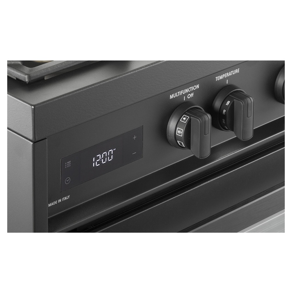 36 inch Ultima Midnight Collection Freestanding Dual Fuel Range with 5 Sealed SABAF Brass Burners, 5 cu. ft. Oven Capacity VMFSGE365EE