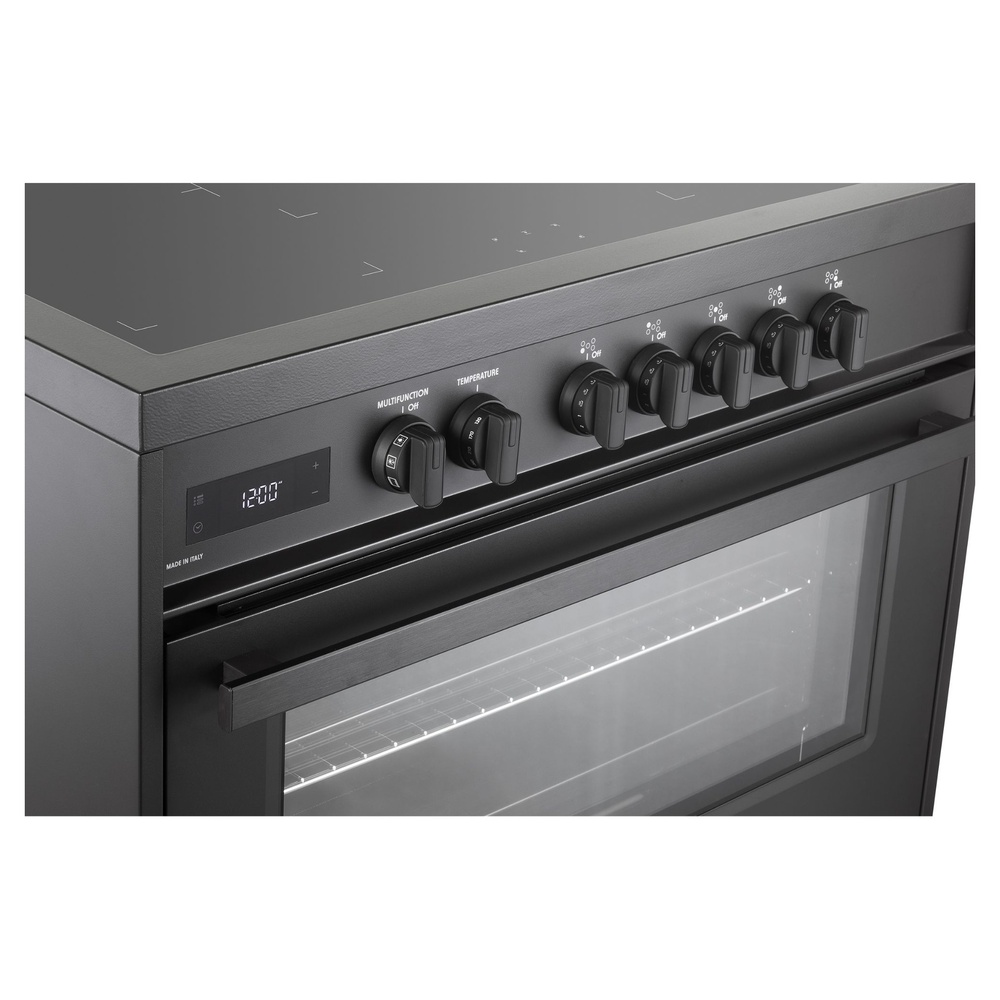 36 inch Ultima Midnight Collection Freestanding Induction Range with 5 Elements, 5 cu. ft. Oven Capacity, Touch Control Clock VMFSIE365EE