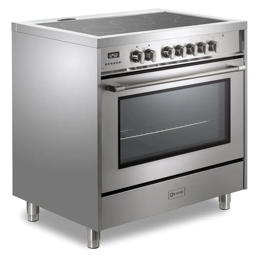 36 inch Prima Series Freestanding Electric Range with 5 Elements, 5 cu. ft. Oven Capacity, Digital Clock, Timer VPRFSEE365SS