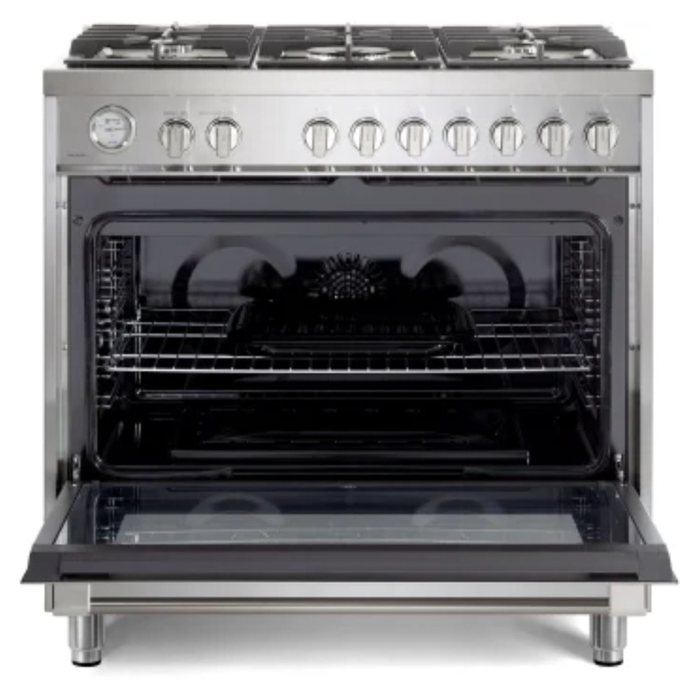 36 inch Prima Series Freestanding Gas Range with 5 Sealed Burners, 5 cu. ft. Oven Capacity, Temperature Gauge VPRFSGG365SS