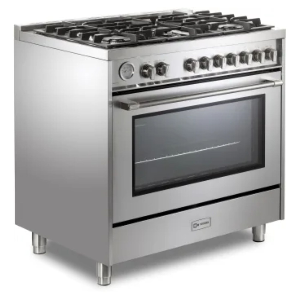 36 inch Prima Series Freestanding Gas Range with 5 Sealed Burners, 5 cu. ft. Oven Capacity, Temperature Gauge VPRFSGG365SS