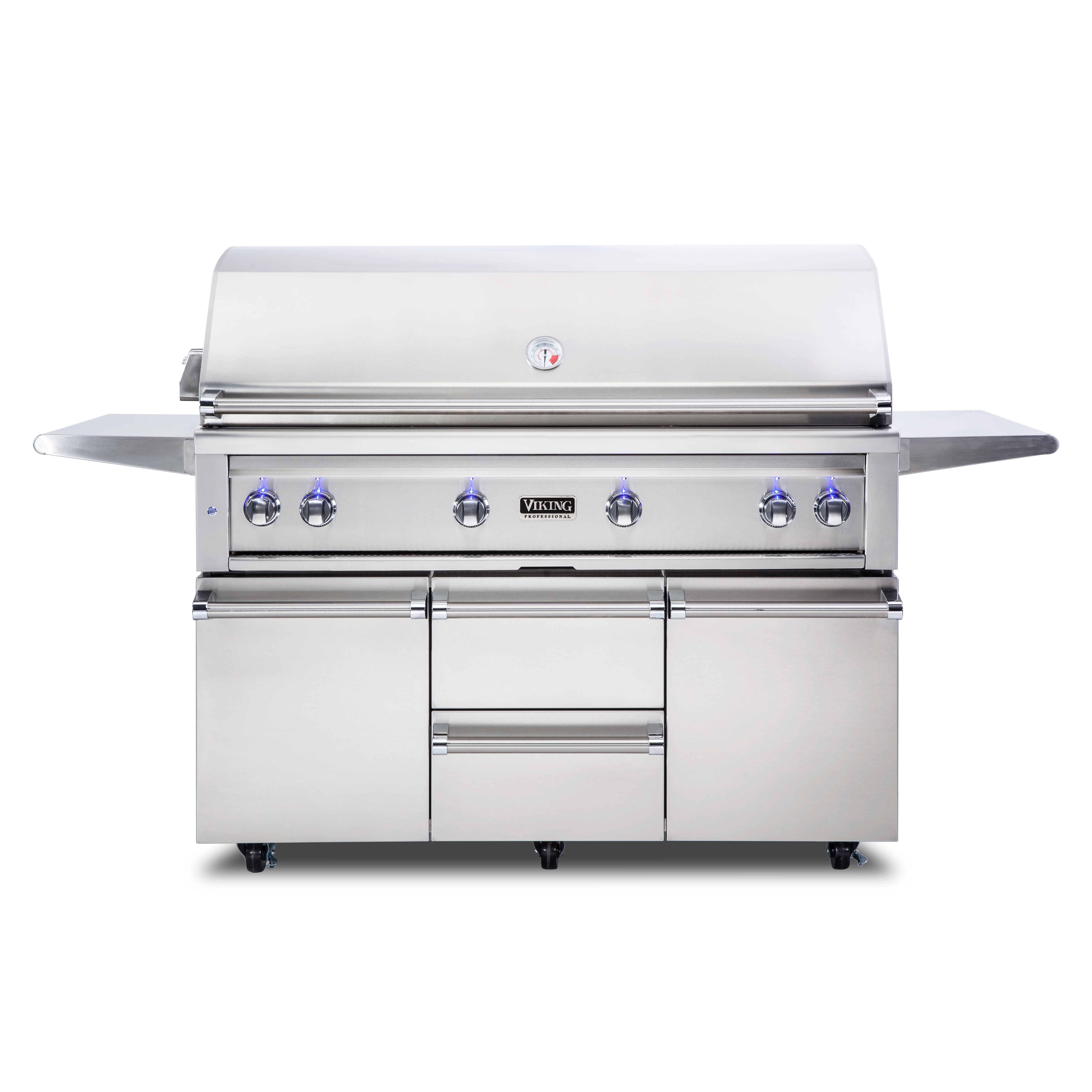 54"W. Freestanding Grill with ProSear Burner and Rotisserie VQGFS5541LSS