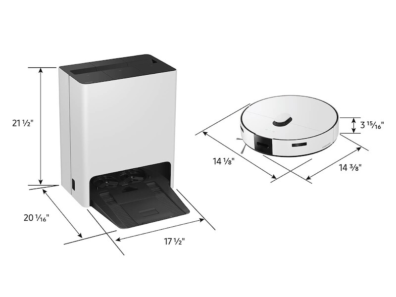 Bespoke Jet Bot Combo Robot Vacuum and Mop with All-in-One Clean Station with Auto Steam VR7MD96514G