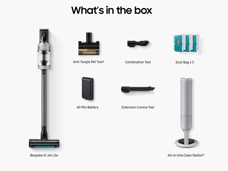 All-in-One StationĀ® | AI Cleaning Mode 2.0 | 280AW Suction VS80F28DMPAA