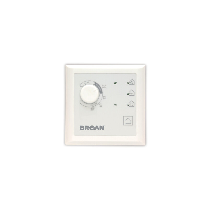 Wall control with dehumidistat for ERV and HRV units VT10W