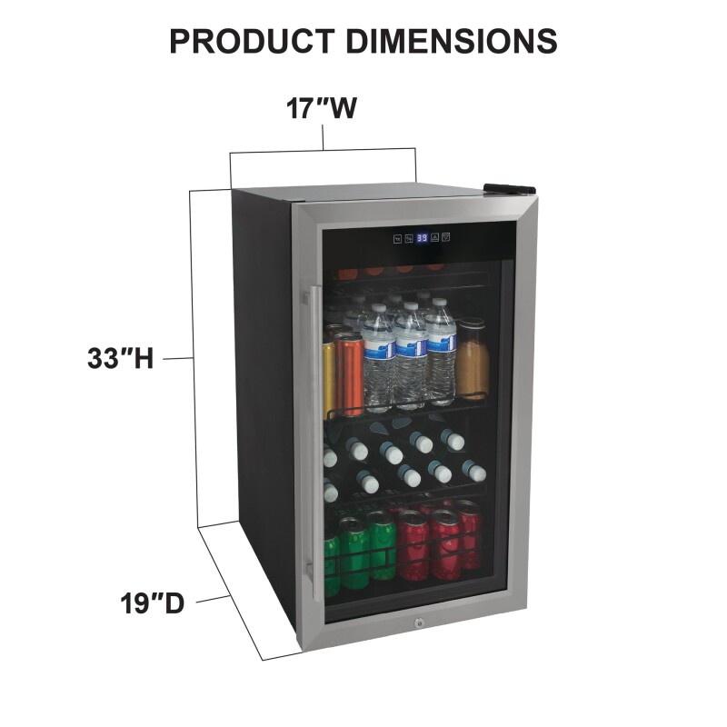 Beverage Center, 108 Can Capacity VTBC108L01SS