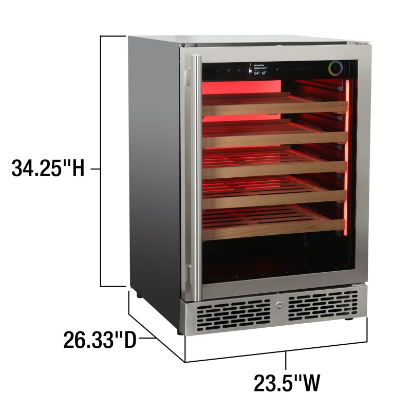 Vinoglow 151-Can Single-Zone Beverage Center VTBC117EVGSS