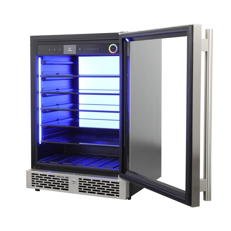 Vinoglow 151-Can Single-Zone Beverage Center VTBC117EVGSS