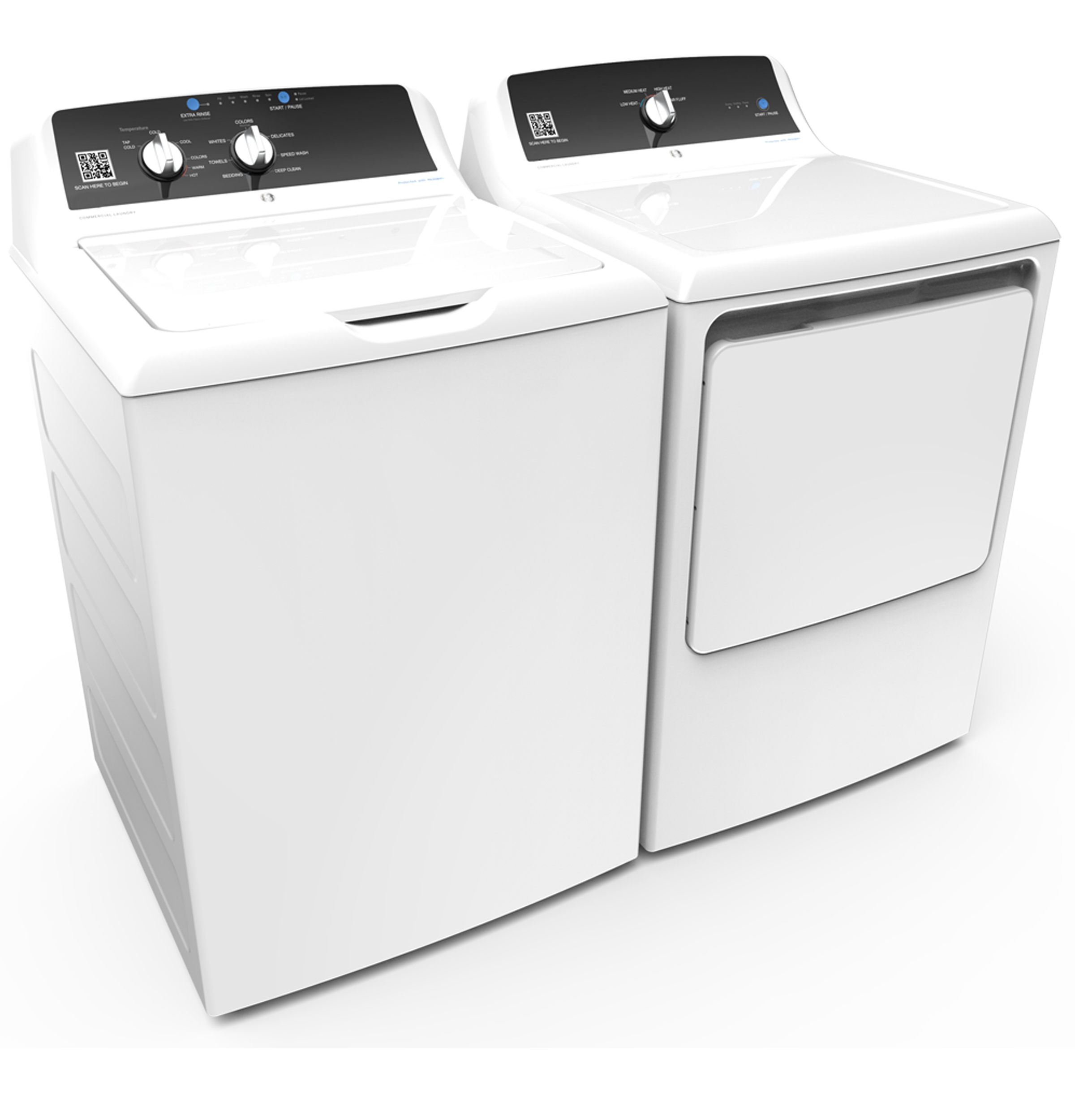 7.4 cu. ft. Capacity aluminized alloy drum Commercial Electric Dryer with Sensor Dry, Built-In App Payment System SITE WIFI REQUIRED view 3
