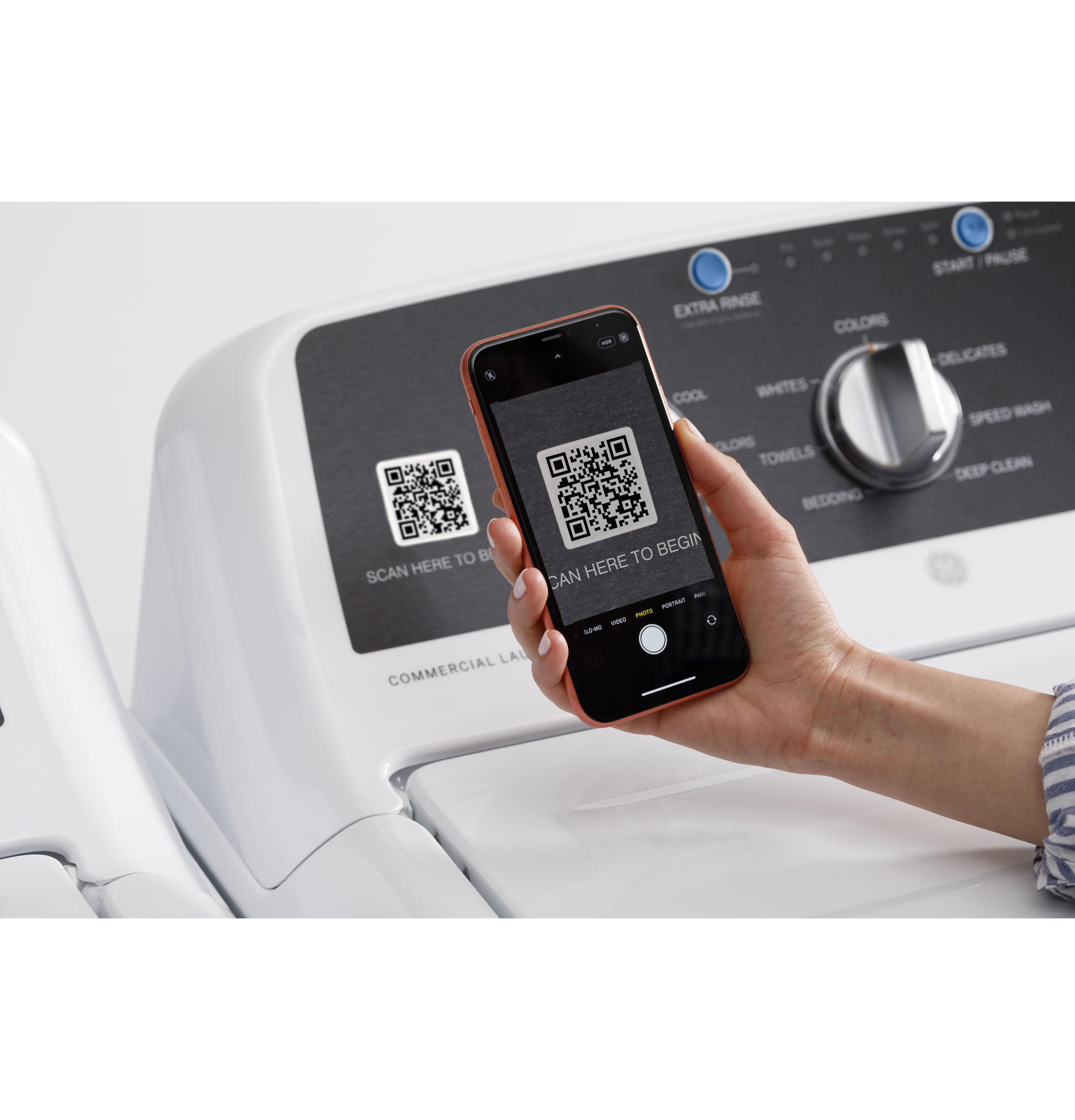 7.4 cu. ft. Capacity aluminized alloy drum Commercial Electric Dryer with Sensor Dry, Built-In App Payment System SITE WIFI REQUIRED view 7