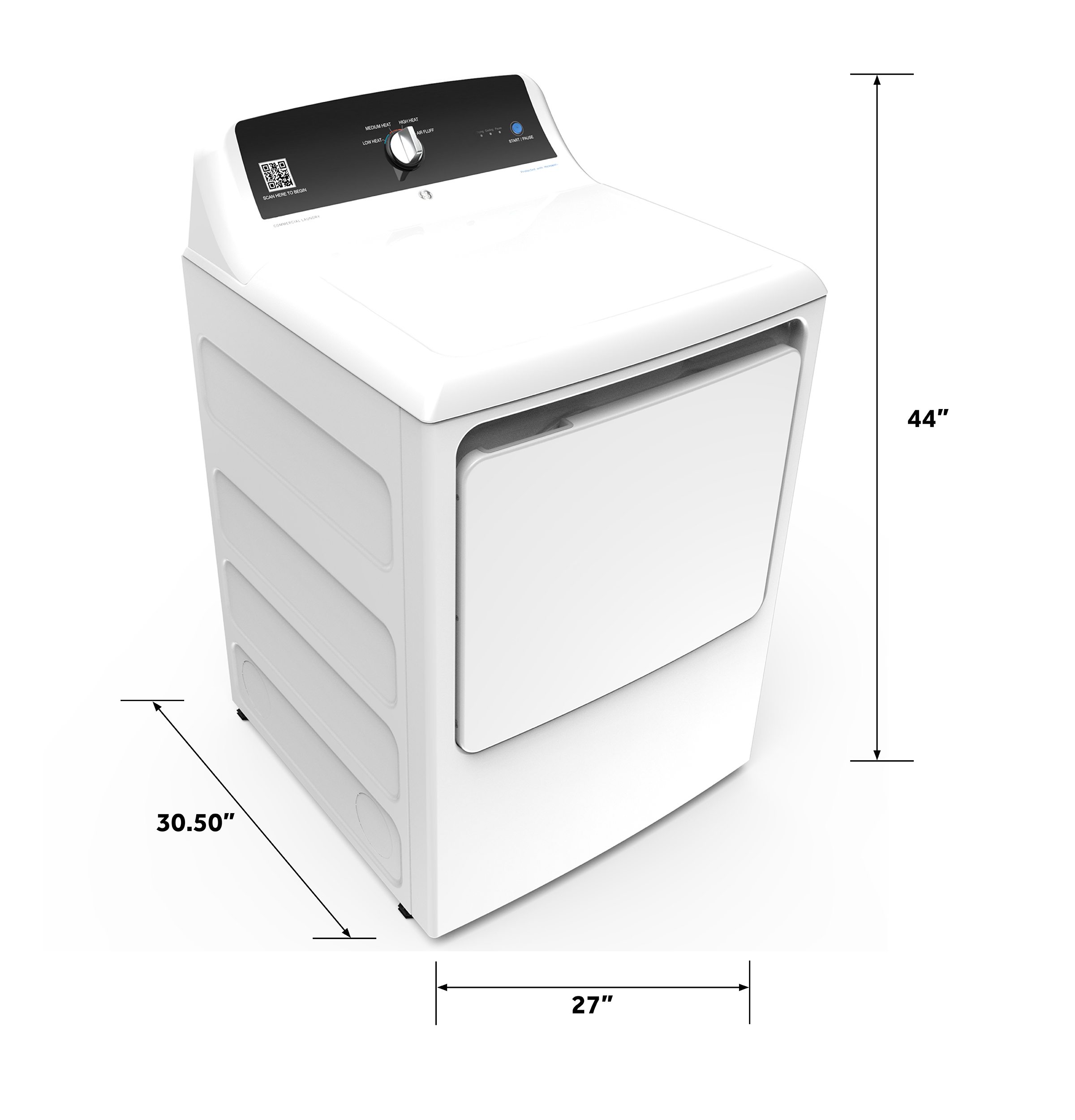 7.4 cu. ft. Capacity aluminized alloy drum Commercial Electric Dryer with Sensor Dry, Built-In App Payment System SITE WIFI REQUIRED view 13