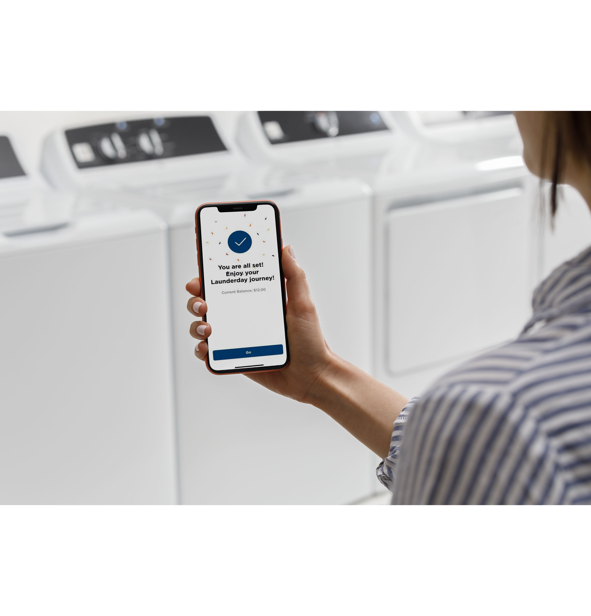 7.4 cu. ft. Capacity aluminized alloy drum Commercial Gas Dryer with Sensor Dry, Built-In App Payment System SITE WIFI REQUIRED view 8