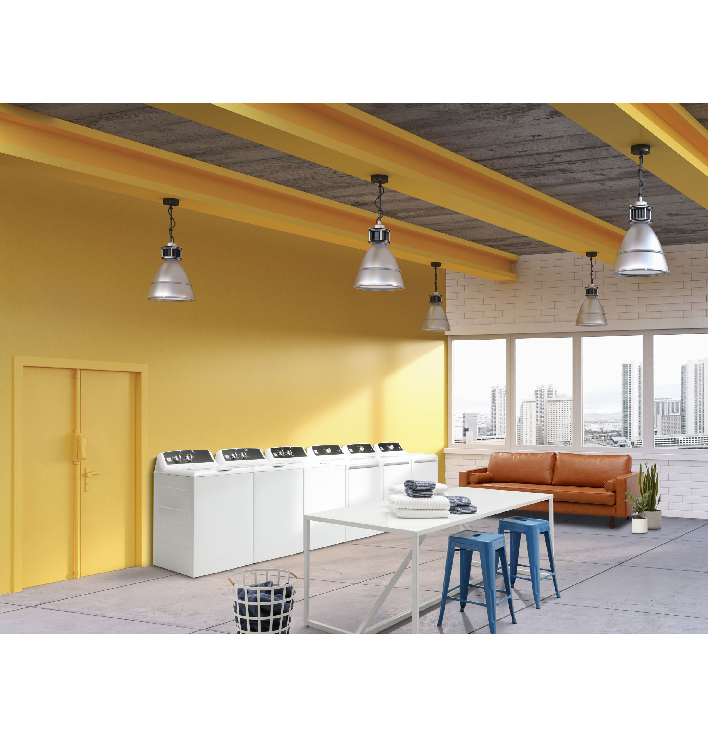 7.4 cu. ft. Capacity aluminized alloy drum Commercial Gas Dryer with Sensor Dry, Built-In App Payment System SITE WIFI REQUIRED view 10