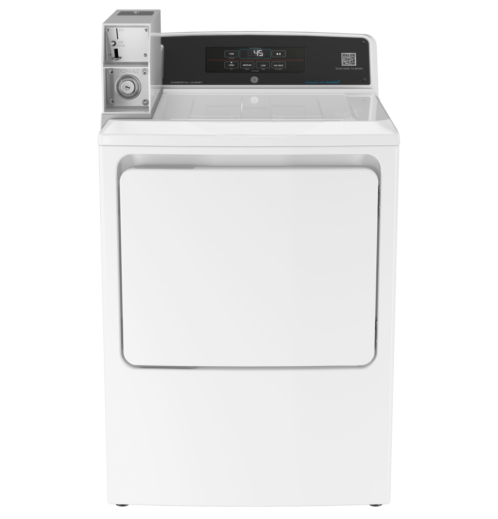 7.4 cu. ft. Capacity Electric Dryer with Built-In App Payment System SITE WIFI REQUIRED, 5-Year Warranty VTD56EASVWB