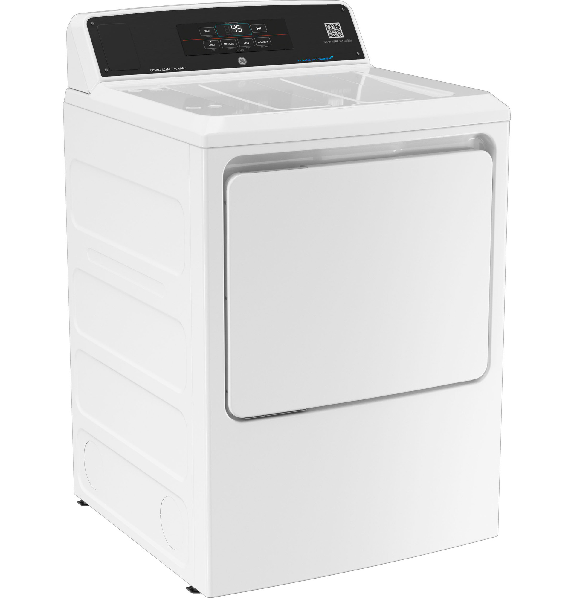 7.4 cu. ft. Capacity Electric Dryer with Built-In App Payment System SITE WIFI REQUIRED, 5-Year Warranty VTD56EASVWB