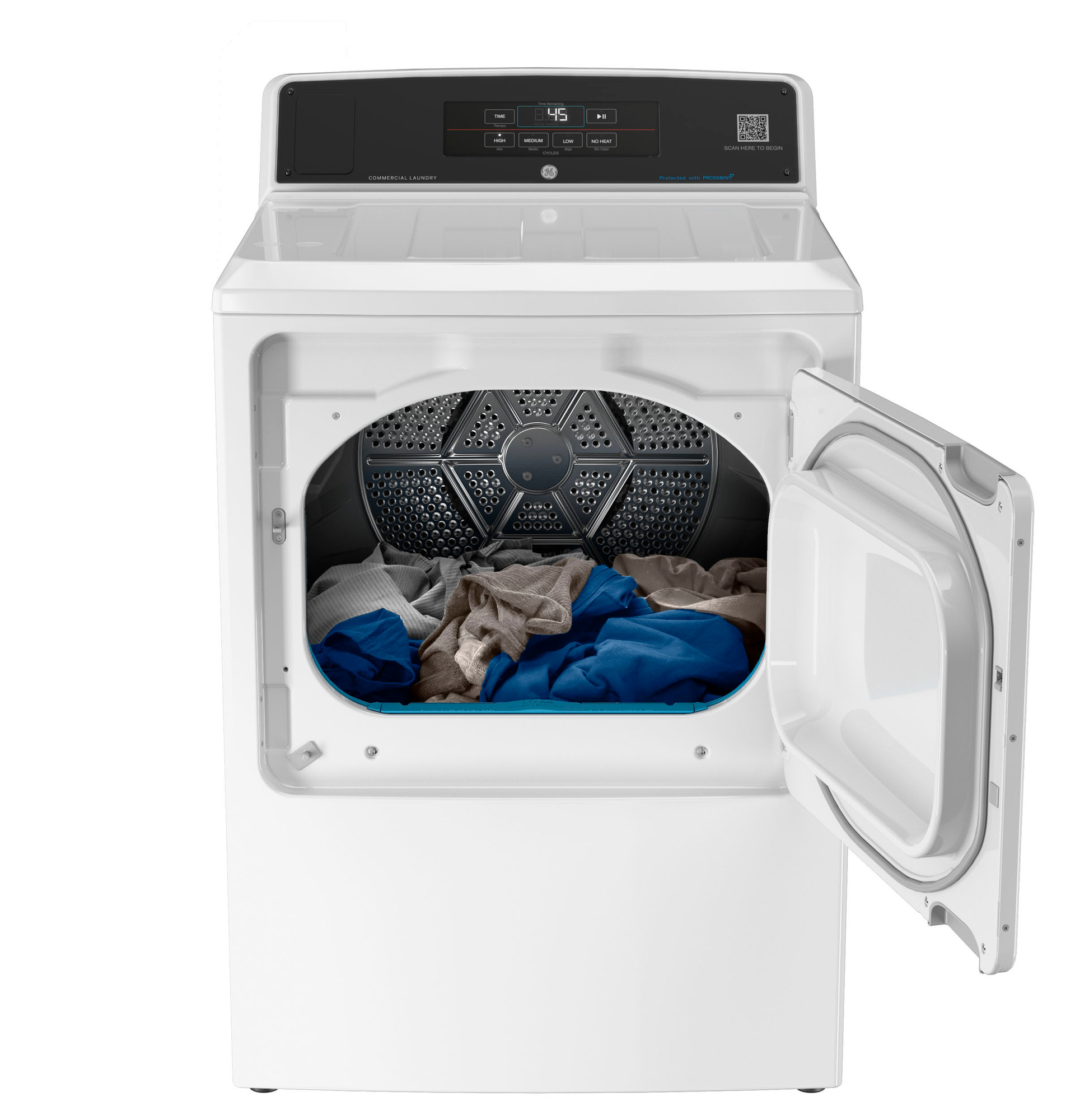 7.4 cu. ft. Capacity Electric Dryer with Built-In App Payment System SITE WIFI REQUIRED, 5-Year Warranty VTD56EASVWB