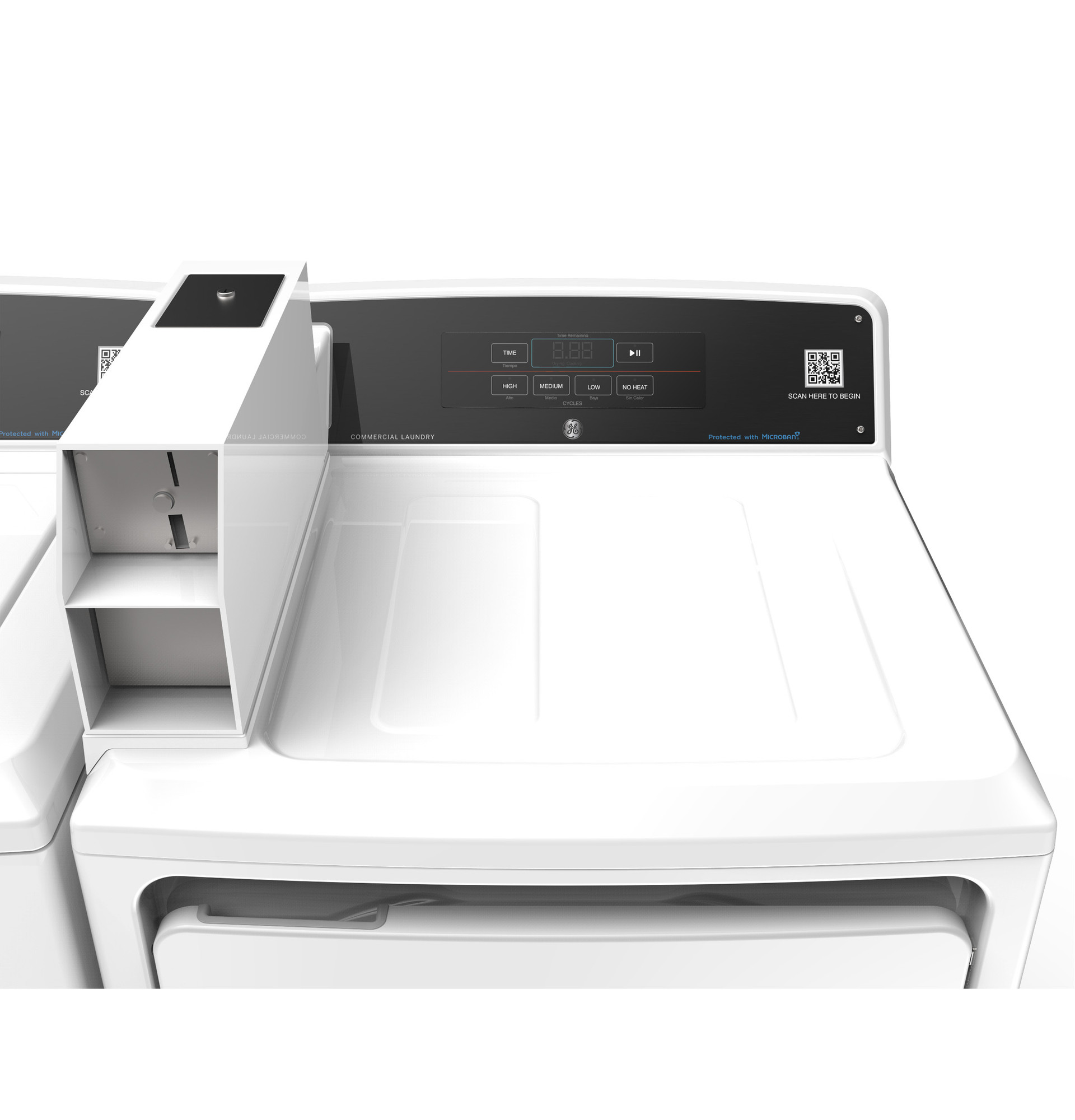 7.4 cu. ft. Capacity Electric Dryer with Built-In App Payment System SITE WIFI REQUIRED, 5-Year Warranty VTD56EASVWB