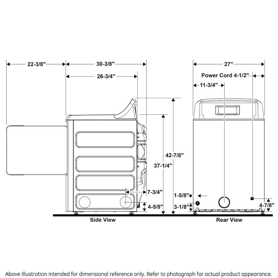 7.4 cu. ft. Capacity Electric Dryer with Built-In App Payment System SITE WIFI REQUIRED, 5-Year Warranty VTD56EASVWB