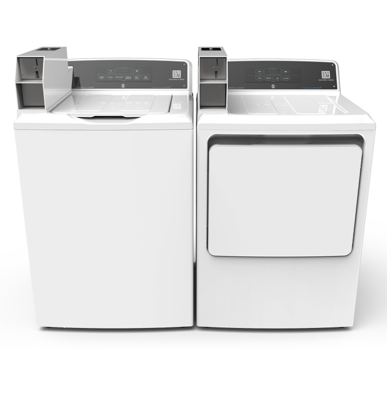 7.4 cu. ft. Capacity Gas Dryer with Built-In App Payment System SITE WIFI REQUIRED, 5-Year Warranty VTD56GASVWB