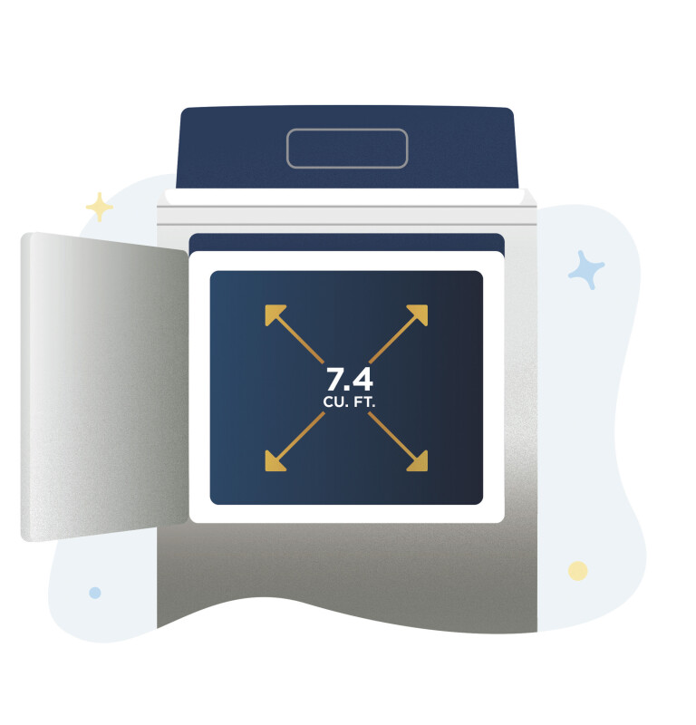 7.4 cu. ft. Capacity Gas Dryer with Built-In App Payment System SITE WIFI REQUIRED, 5-Year Warranty VTD56GASVWB