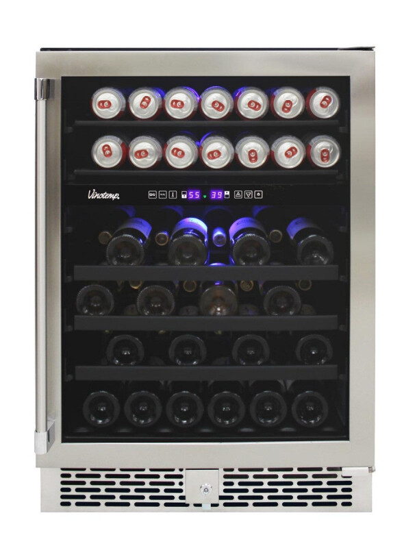 24-Inch Outdoor Dual-Zone Wine & Beverage Cooler VTOUTDR24GD