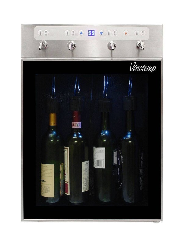 The WineSteward Four-Bottle Wine Dispenser (Stainless) VTPRWINEDIS4S