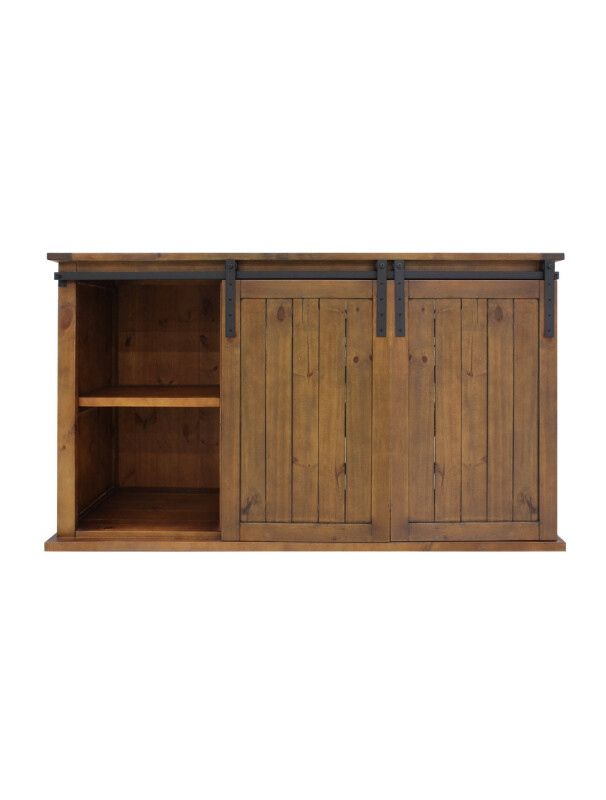 Rustic Wood Wine Cellar Credenza VTRUSTICRED3D