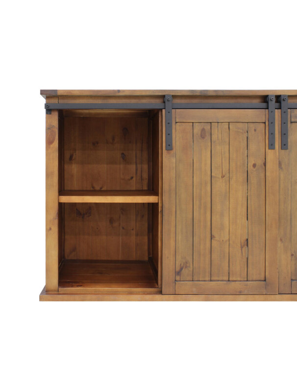 Rustic Wood Wine Cellar Credenza VTRUSTICRED3D