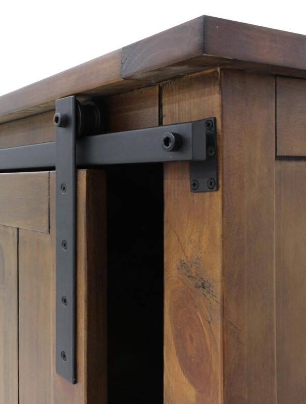 Rustic Wood Wine Cellar Credenza VTRUSTICRED3D