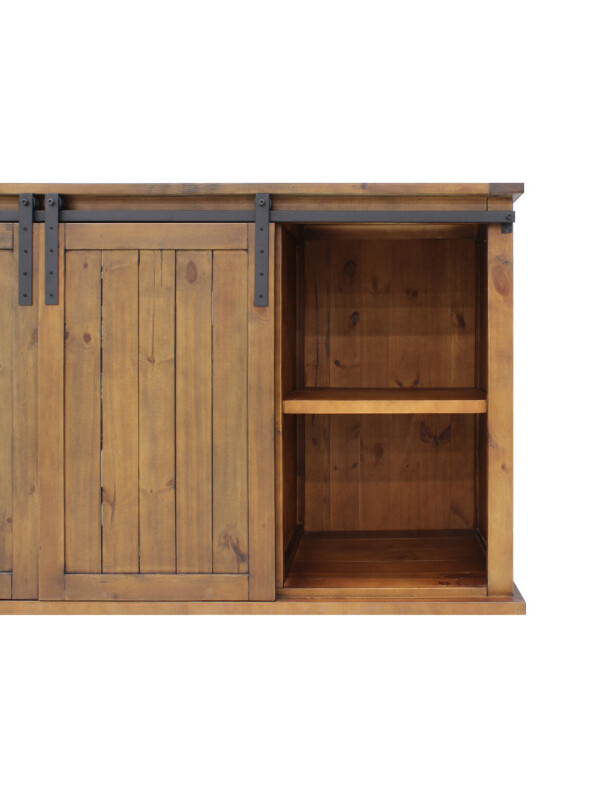 Rustic Wood Wine Cellar Credenza VTRUSTICRED3D
