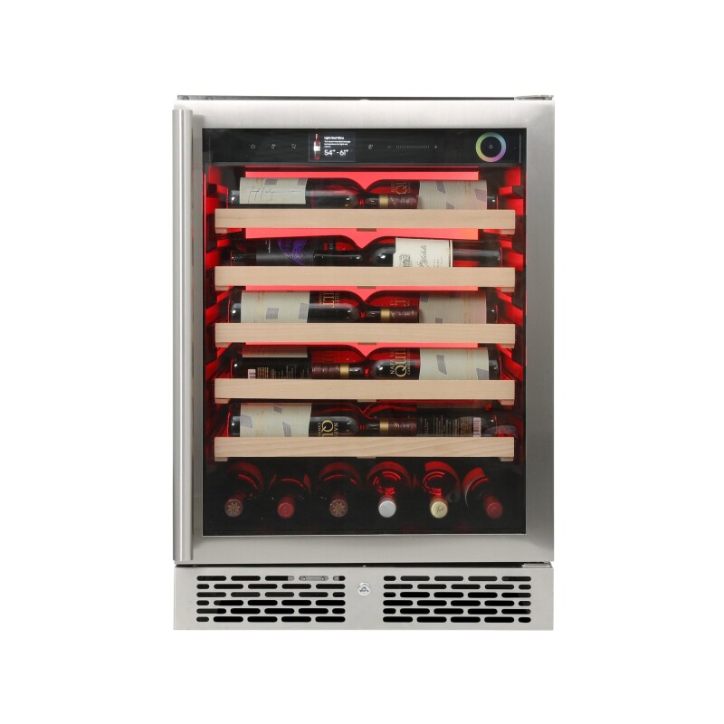 Vinoglow 41-Bottle Single-Zone Wine Cooler VTWC041EVGSS