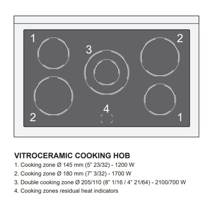 36 inch Ultima Double Oven Electric Range with 5 Radiant Elements, 4.1 cu. ft. Total Oven Capacity VUFSEE365DSS
