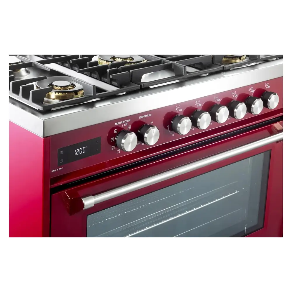36 inch Ultima Collection Freestanding Dual Fuel Range with 5 Sealed SABAF Brass Burners, 5 cu. ft. Oven Capacity VUFSGE365BU