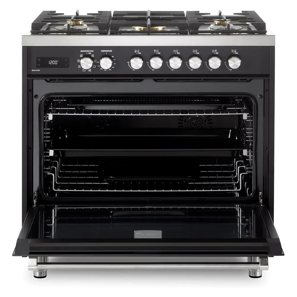 36 inch Ultima Collection Freestanding Dual Fuel Range with 5 Sealed SABAF Brass Burners, 5 cu. ft. Oven Capacity VUFSGE365E