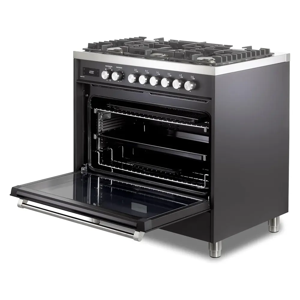 36 inch Ultima Collection Freestanding Dual Fuel Range with 5 Sealed SABAF Brass Burners, 5 cu. ft. Oven Capacity VUFSGE365E