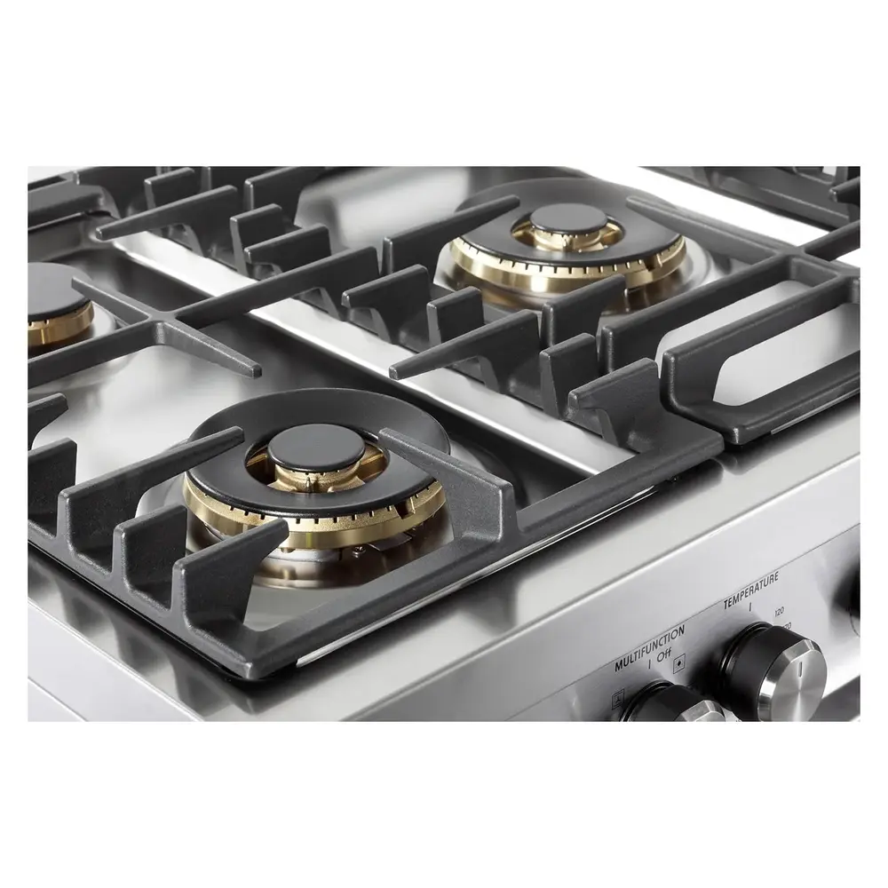 36 inch Ultima Collection Freestanding Dual Fuel Range with 5 Sealed SABAF Brass Burners, 5 cu. ft. Oven Capacity VUFSGE365SS