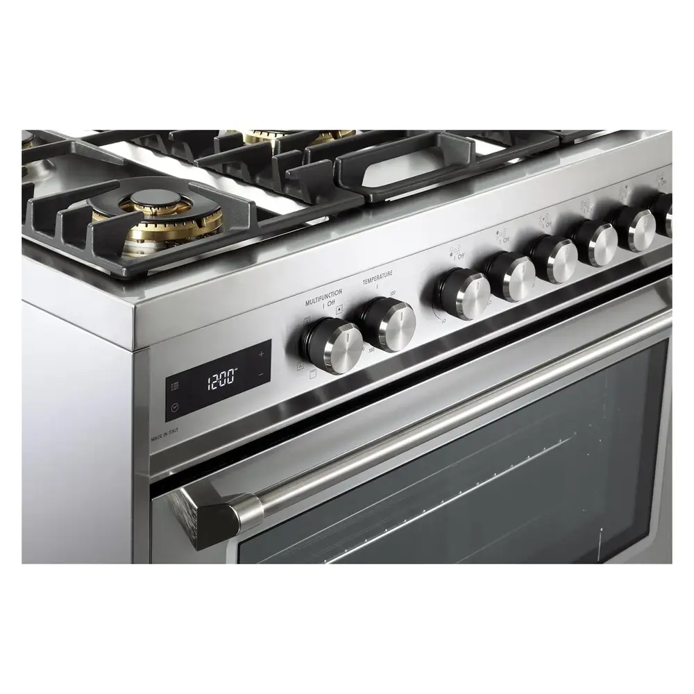 36 inch Ultima Collection Freestanding Dual Fuel Range with 5 Sealed SABAF Brass Burners, 5 cu. ft. Oven Capacity VUFSGE365SS