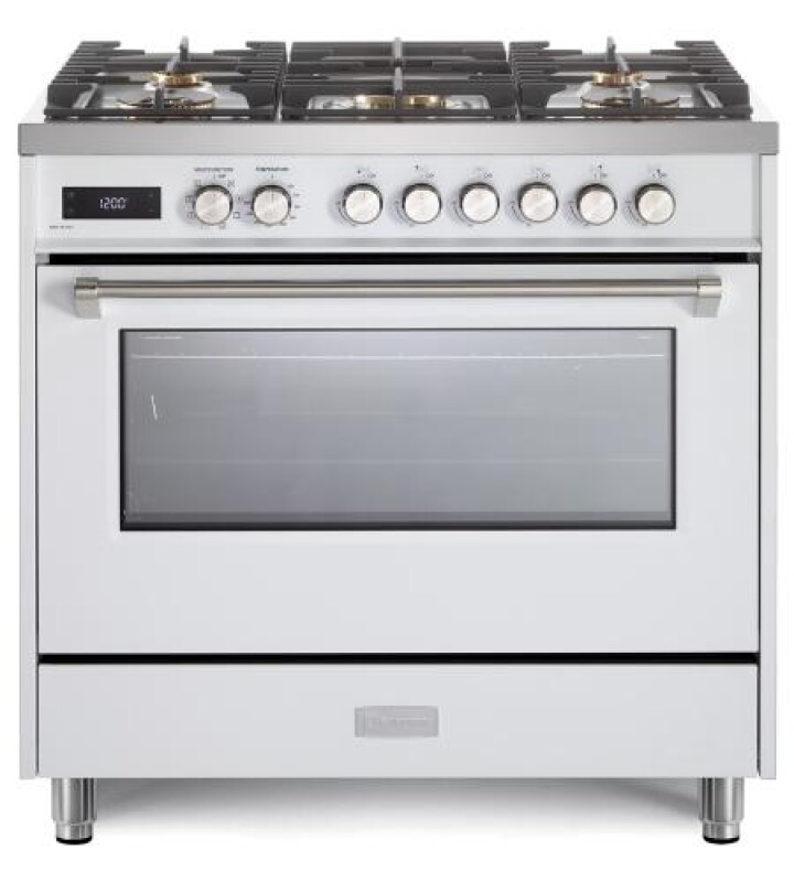 36" Ultima Dual Fuel Range White VUFSGE365W