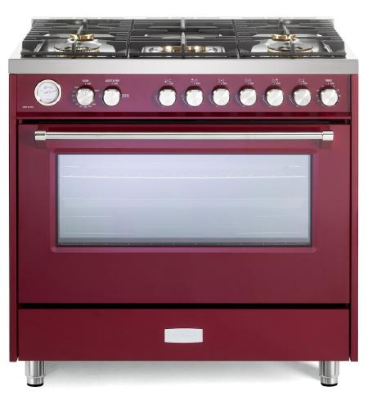 36" Ultima Gas Range Burgundy VUFSGG365